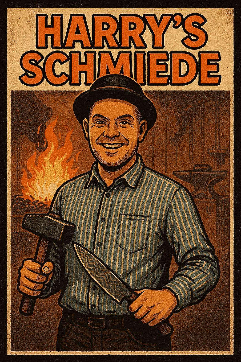Schmiedearbeit am Amboss